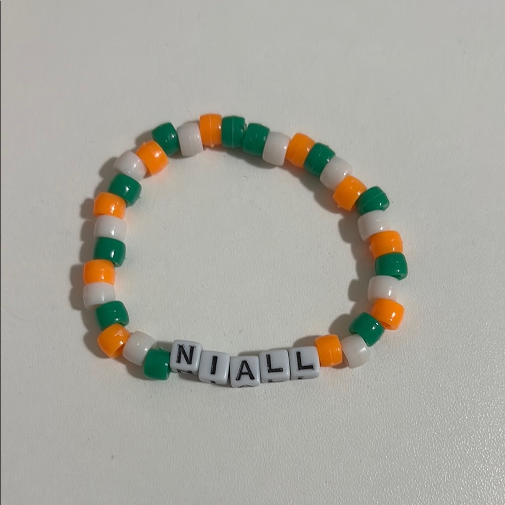 Handmade Niall horan bead bracelet